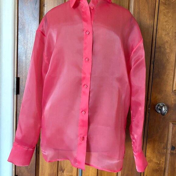 Selezza London Shirt. Size M. Red. NWOT. - Picture 3 of 8